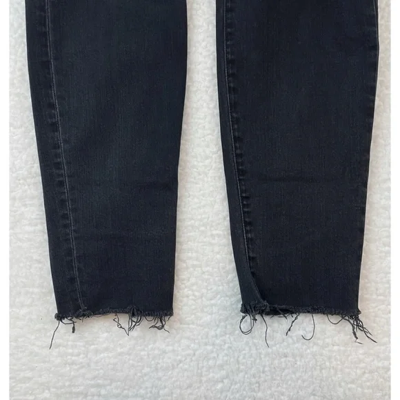 MADEWELL • Black High-Rise Distressed Knee Skinny Jeans, 27 - Picture 13 of 16